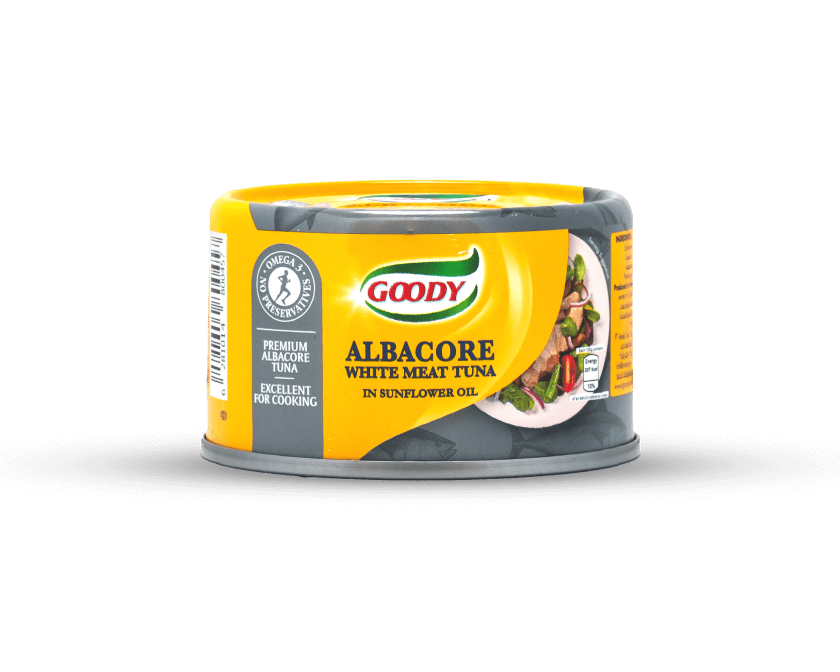 تونة قودي لحم أبيض بزيت دوار الشمس-1